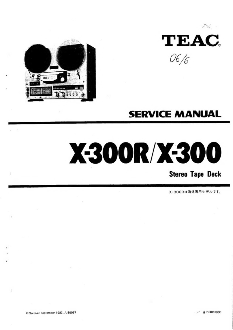 Teac X-300R User manual