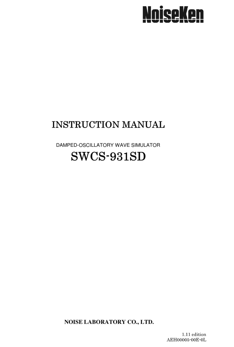 NoiseKen SWCS-931SD User manual