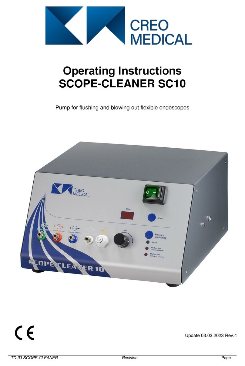 Creo Medical SCOPE-CLEANER SC10 operating instructions