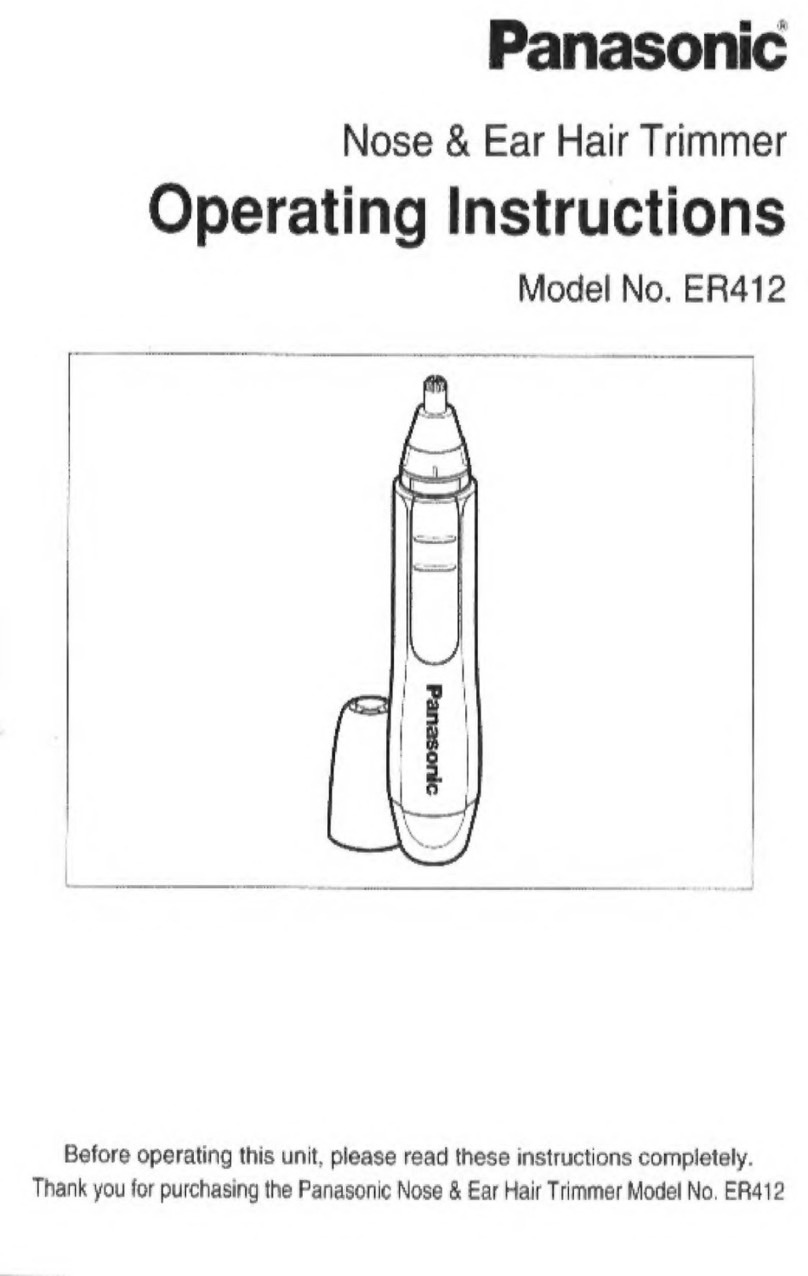 Panasonic ER-412 operating instructions
