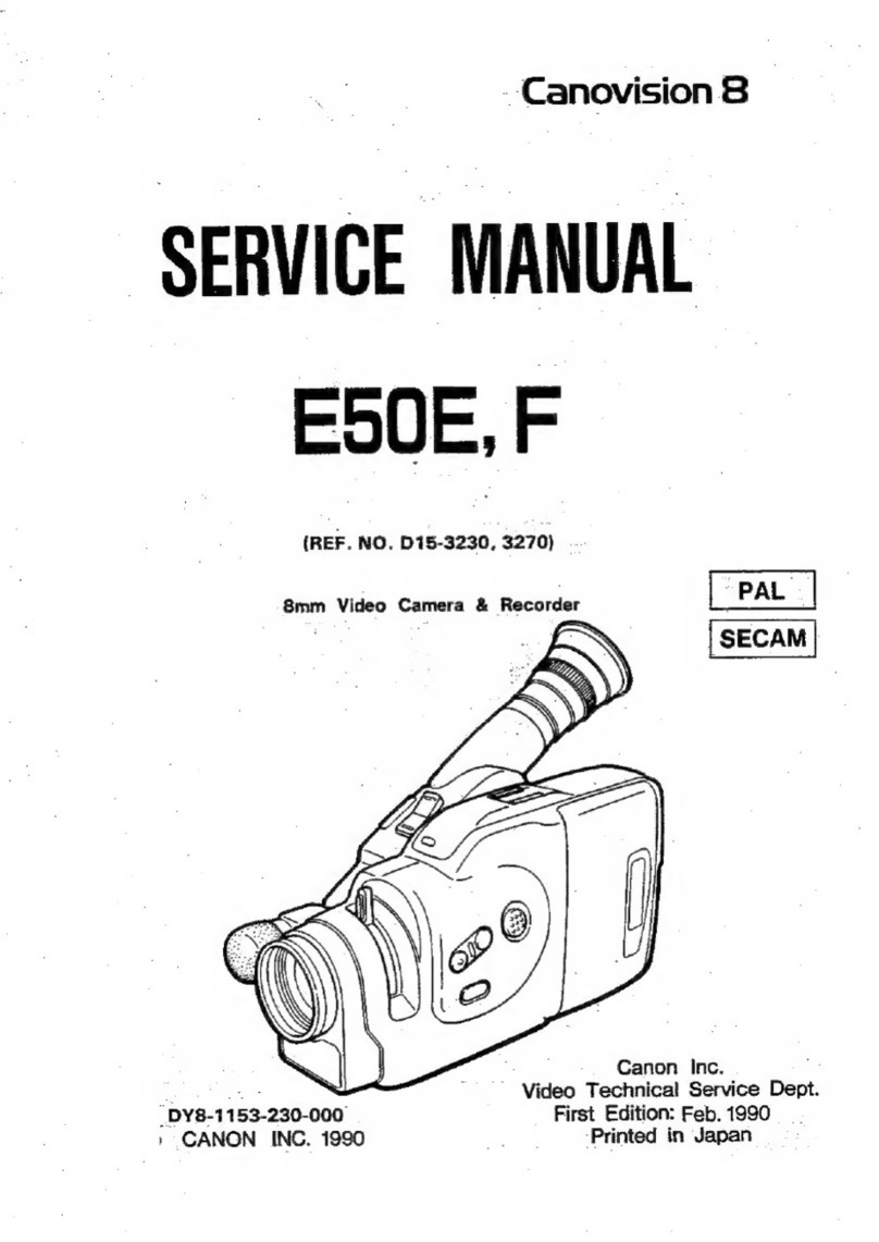 Canon Canovision8 E50E User manual