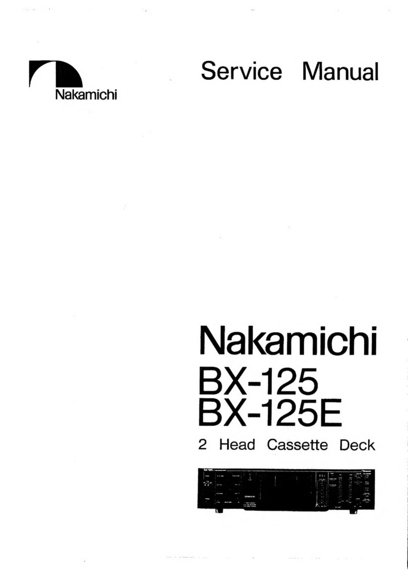 Nakamichi BX-125 Service manual