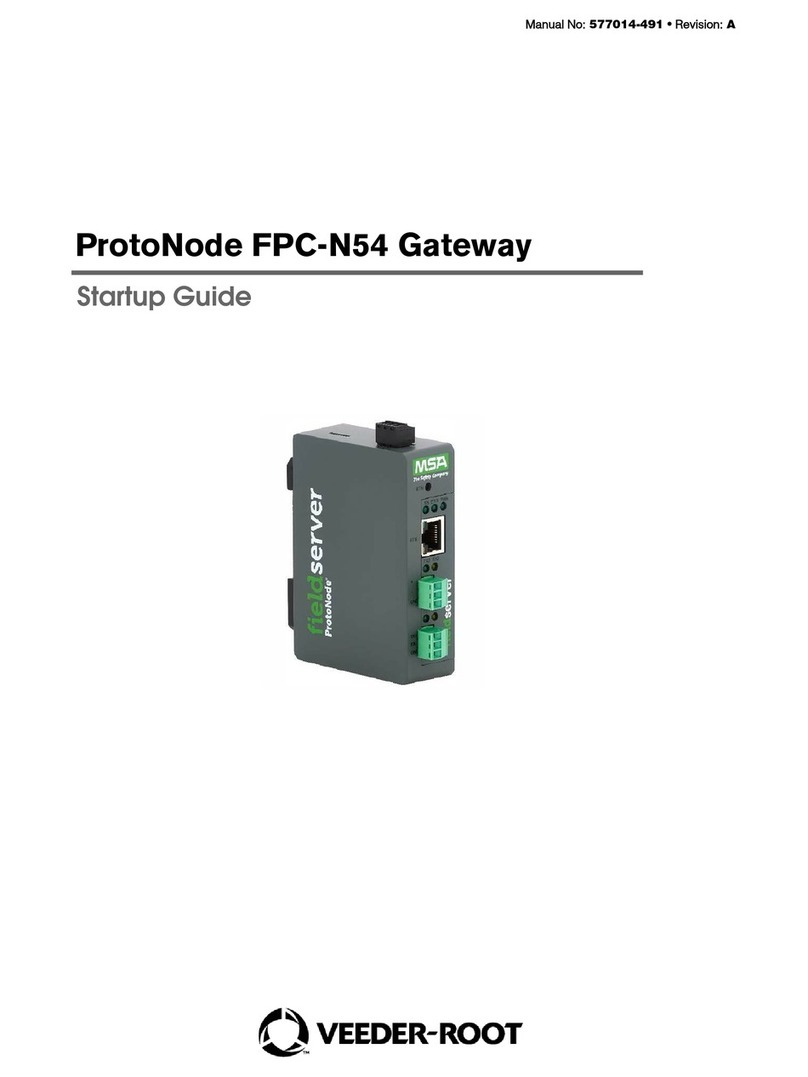 Veeder-Root ProtoNode FPC-N54 Startup guide Veeder-Root ProtoNode FPC-N54 Startup guide