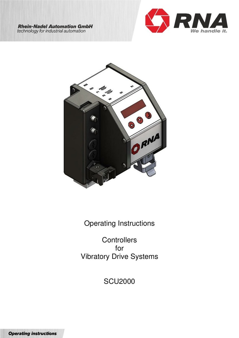RNA SCU2000 operating instructions