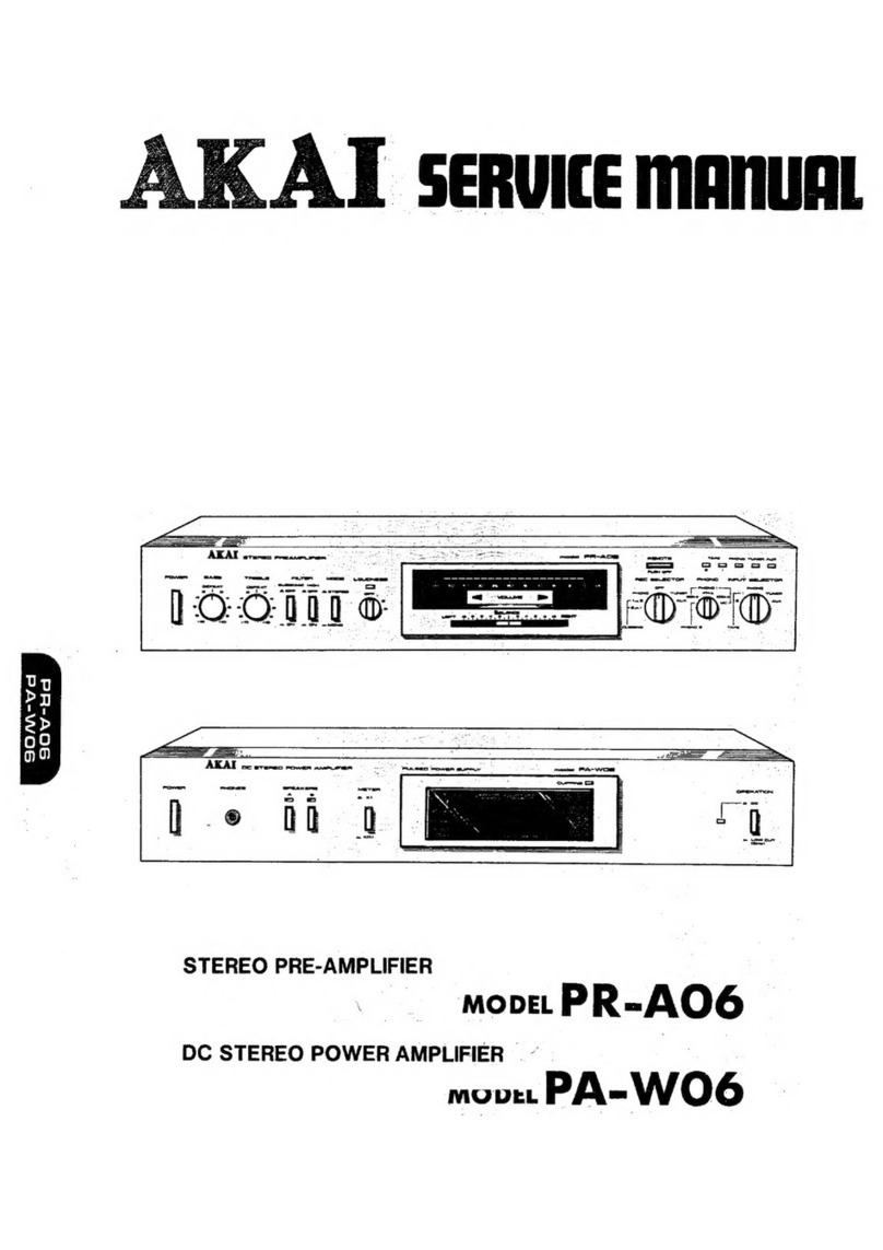 Akai PR-A06 Service manual