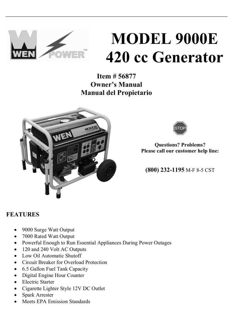 WEN POWER 9000E owner's manual