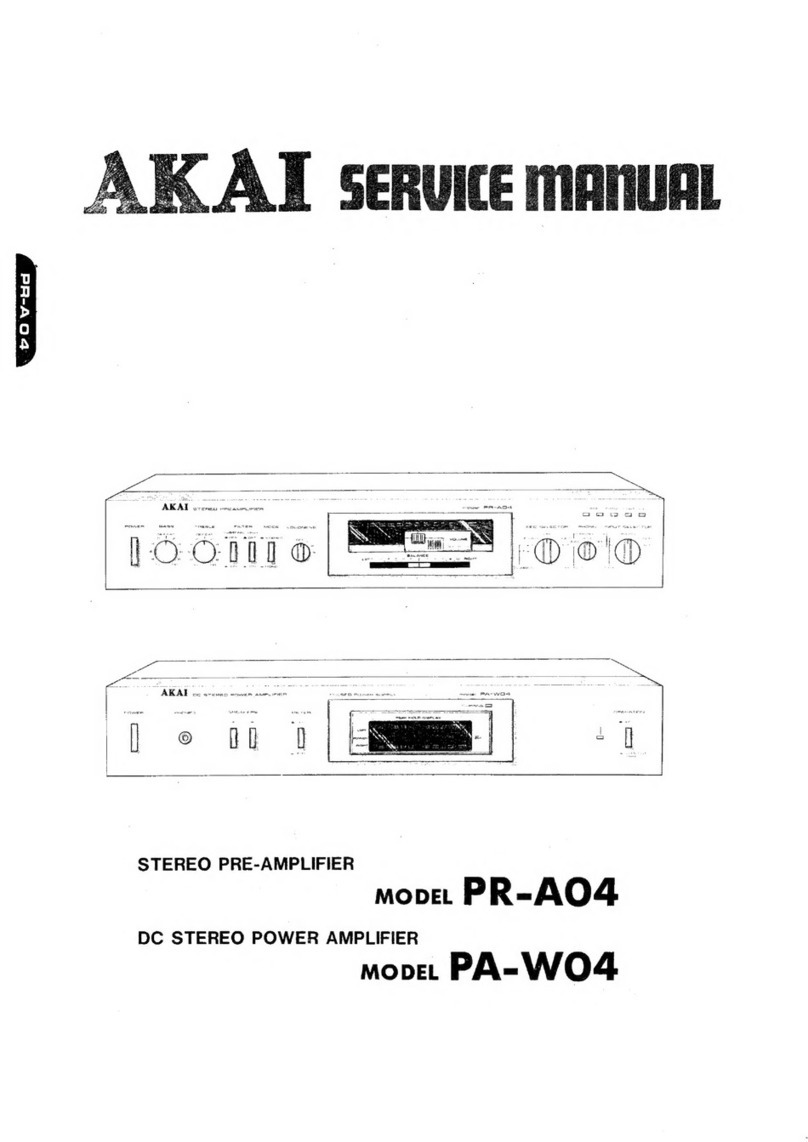 Akai PR-A04 User manual