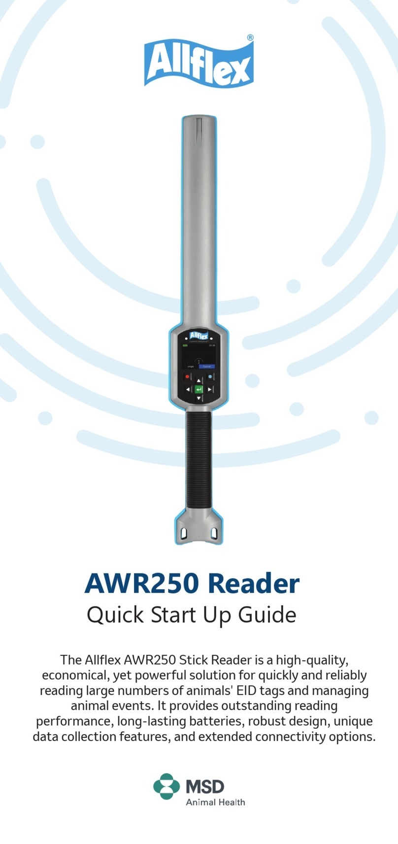 MSD Allflex AWR250 Quick start up guide