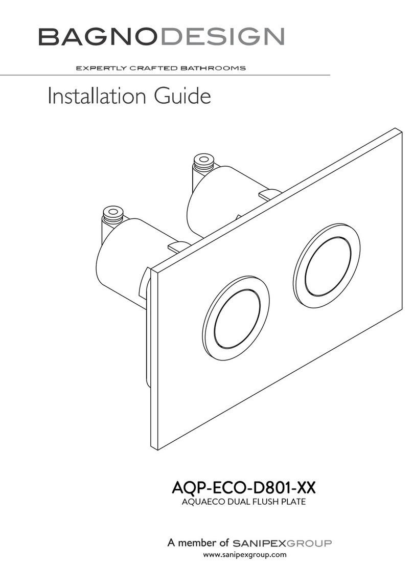Sanipex BAGNODESIGN AQP-ECO-D801 Series installation guide