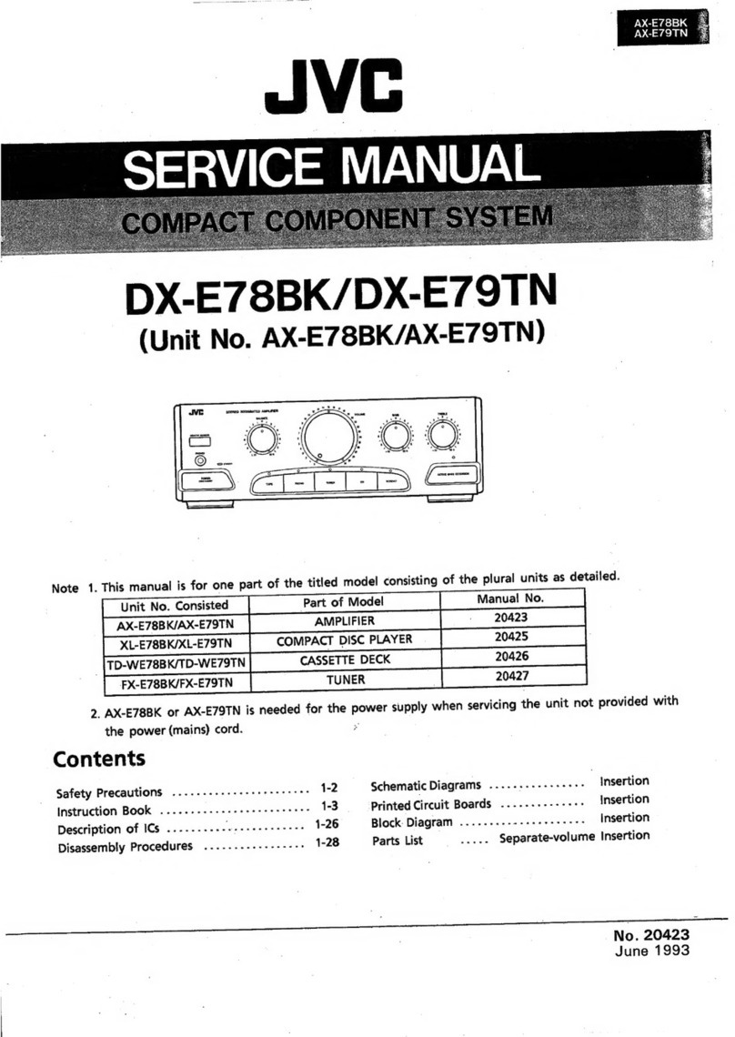 JVC DX-E78BK User manual