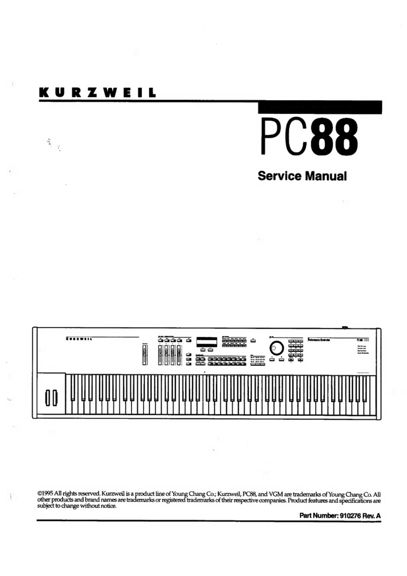 Kurzweil PC88 User manual