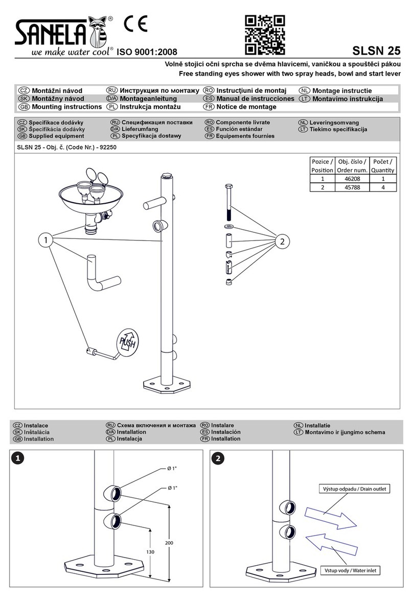 Sanela SLSN 25 92250 Mounting instructions