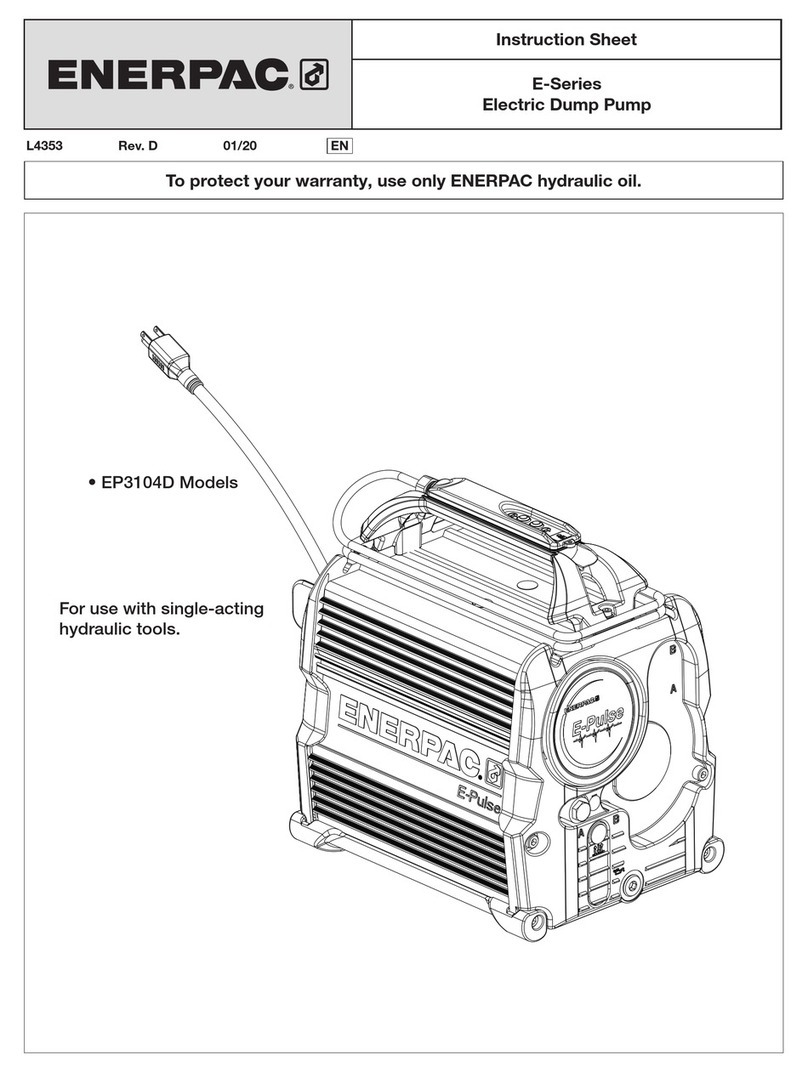 Enerpac EP3104D instruction sheet