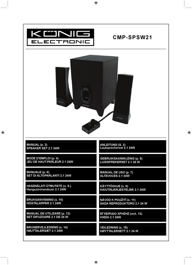 König Electronic CMP-SPSW21 manual