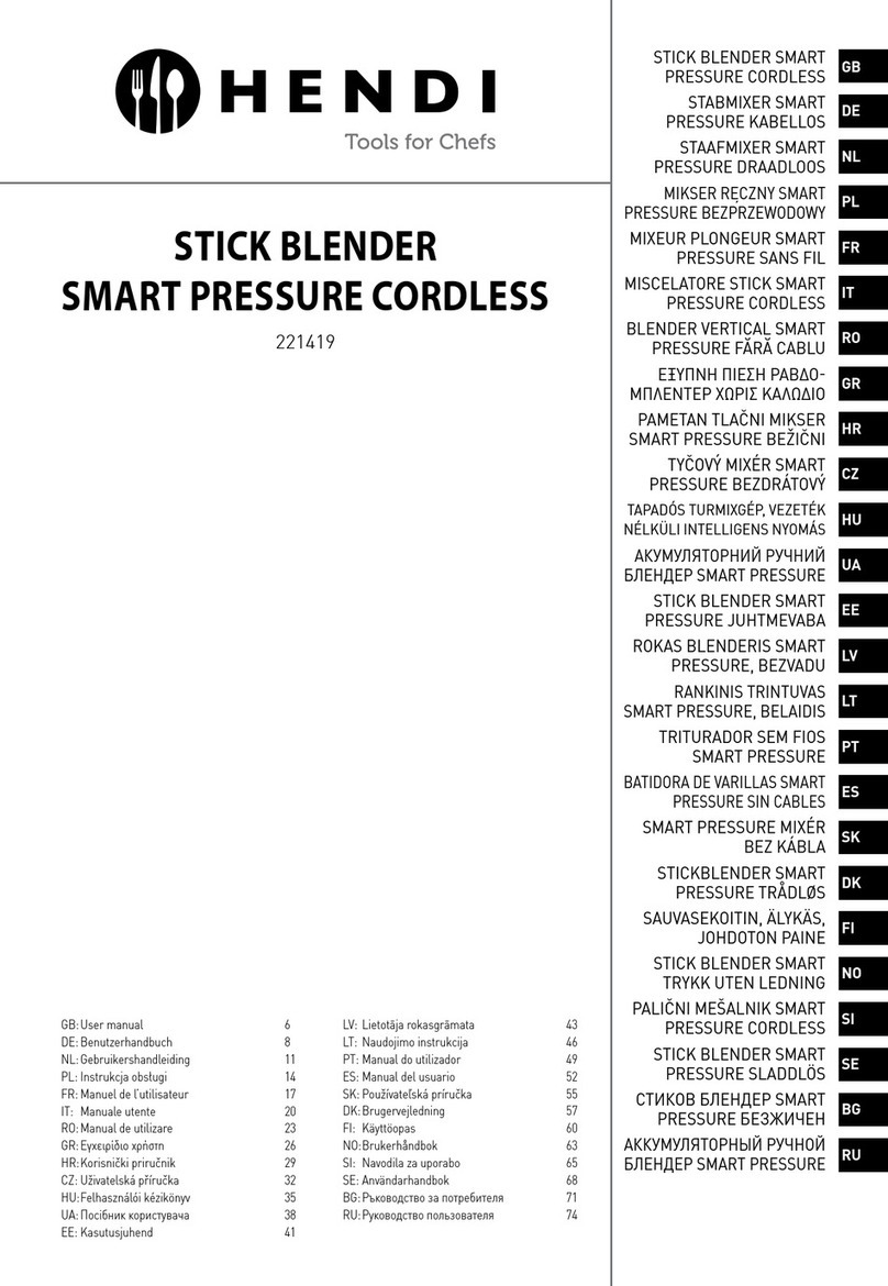 Hendi 221419 user manual