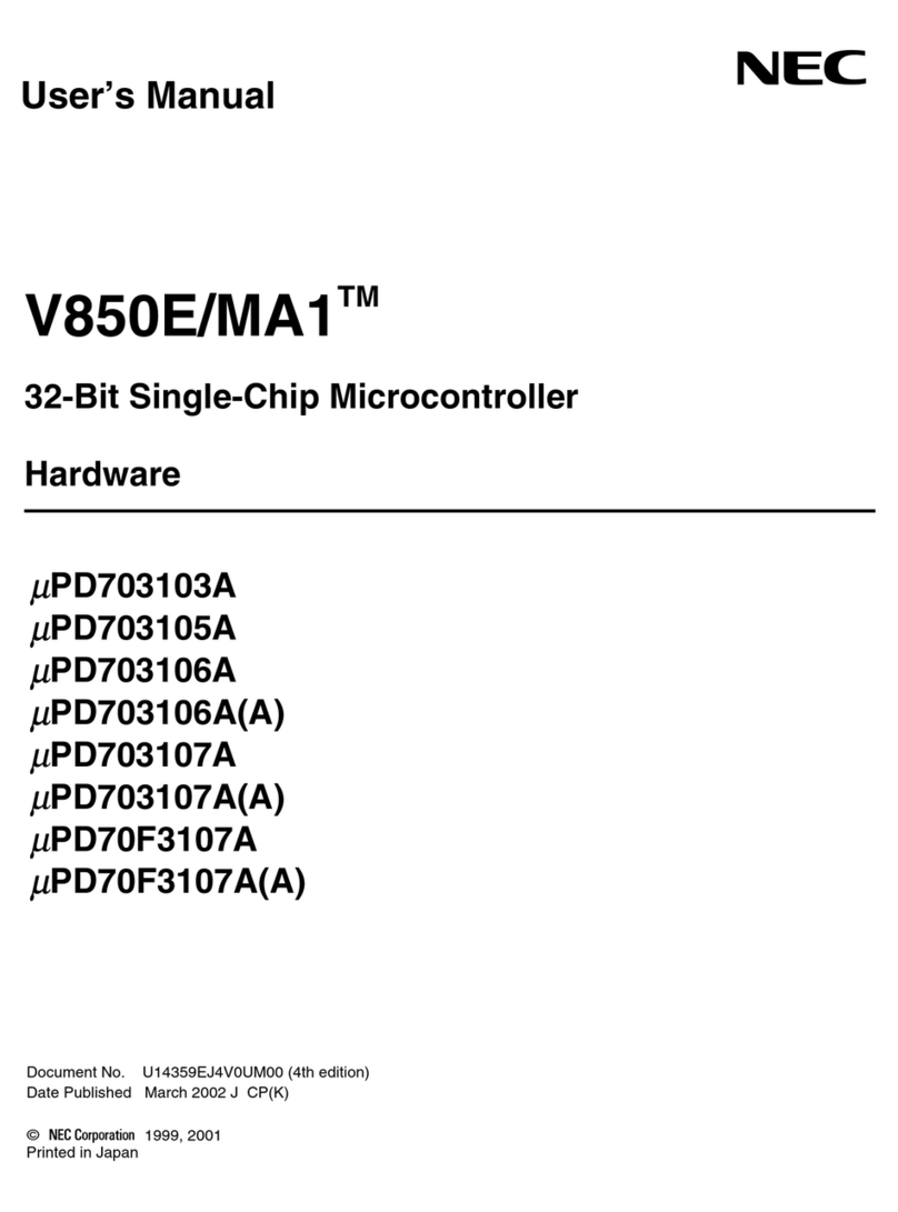 NEC V850E/MA1 User manual