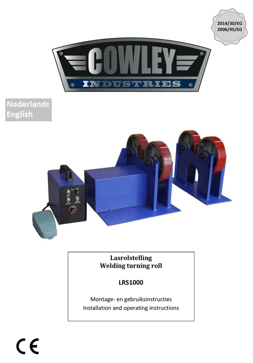 COWLEY INDUSTRIES LRS1000 Installation and operating instructions COWLEY INDUSTRIES LRS1000 Installation and operating instructions