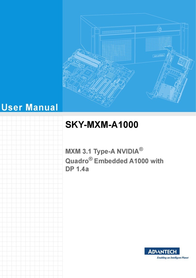 Advantech SKY-MXM-A1000 User manual Advantech SKY-MXM-A1000 User manual