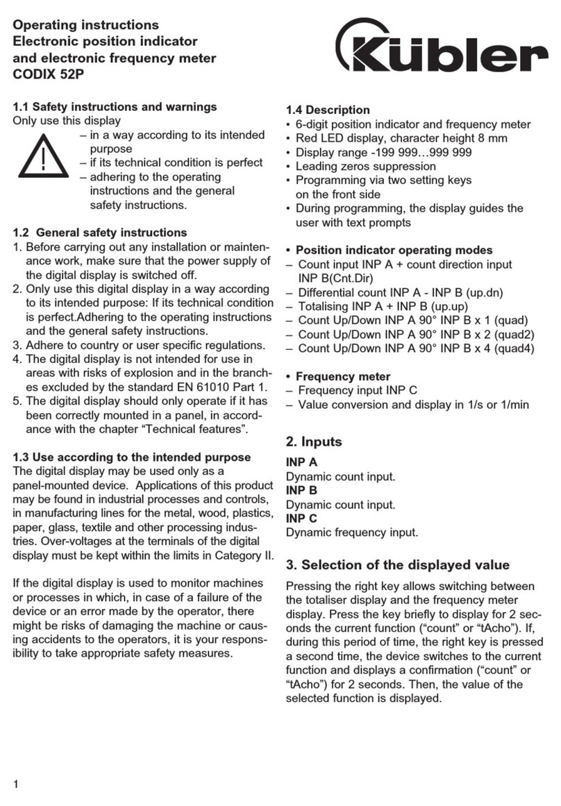 Kübler CODIX 52P User manual