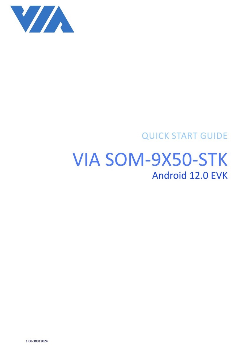 VIA Technologies SOM-9X50-STK quick start guide