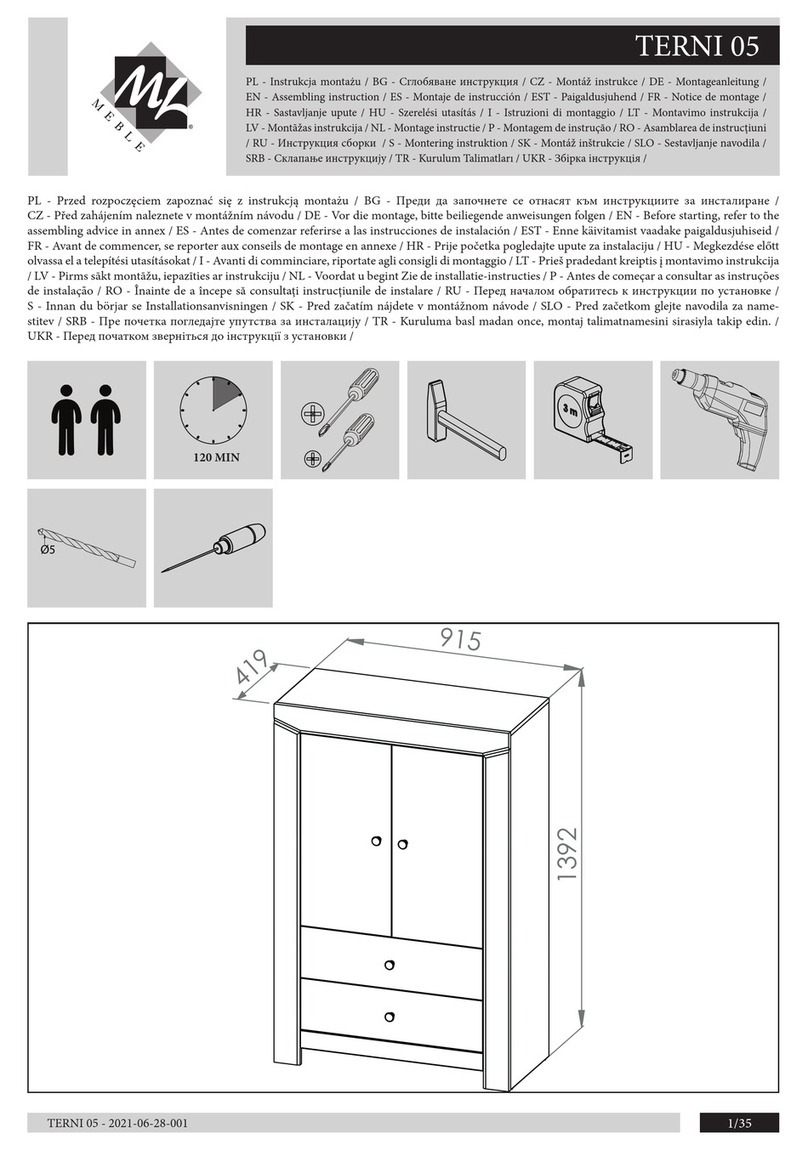 mlmeble TERNI 05 User manual mlmeble TERNI 05 User manual