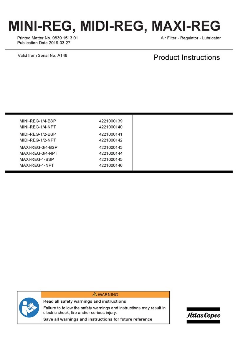 Atlas Copco MINI-REG-1/4-BSP Product instructions