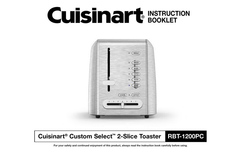 Cuisinart Custom Select RBT-1200PC Instruction booklet