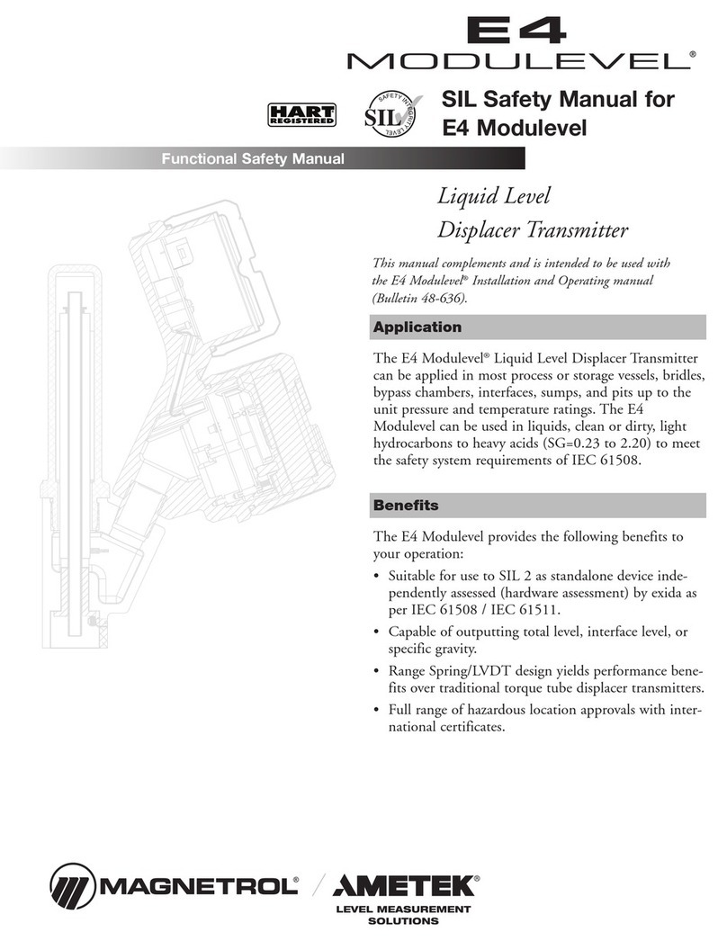 Ametek Magnetrol E4 Modulevel User guide