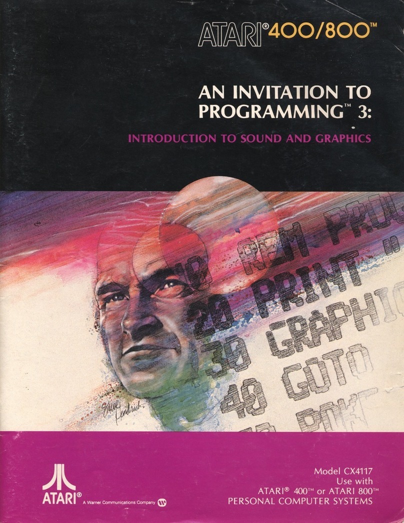 Warner Communications ATARI 400 manual