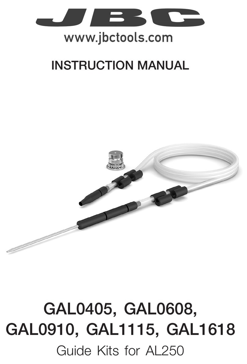 jbc GAL0405 instruction manual