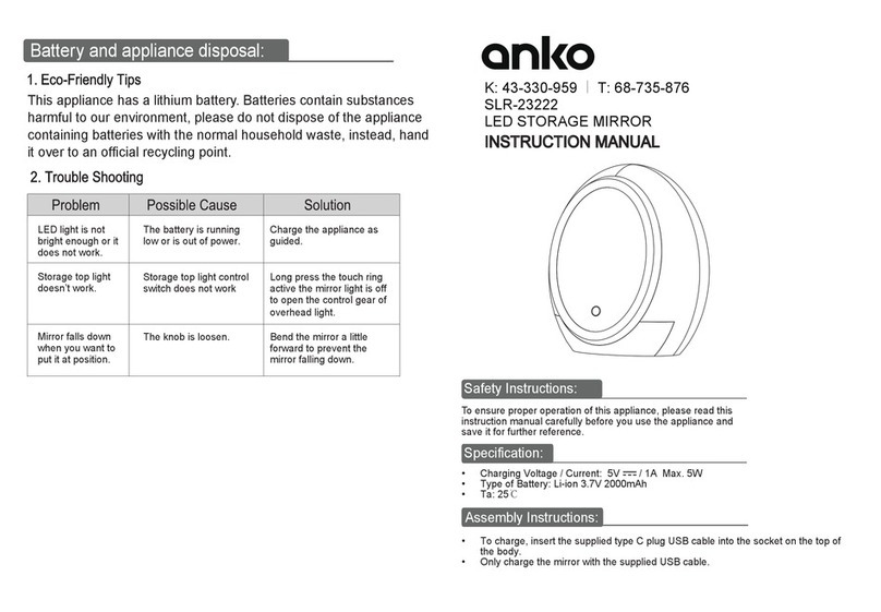 anko SLR-23222 User manual