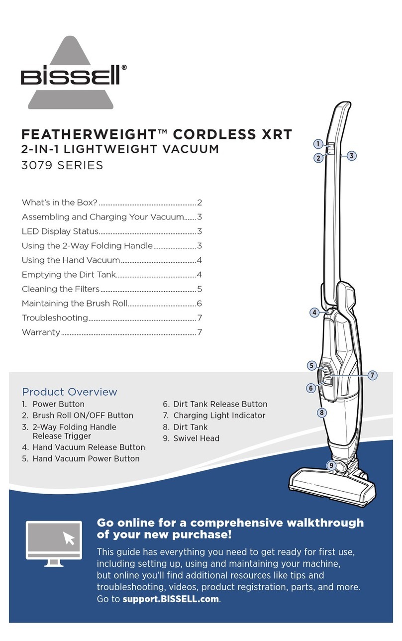 Bissell FEATHERWEIGHT CORDLESS XRT manual