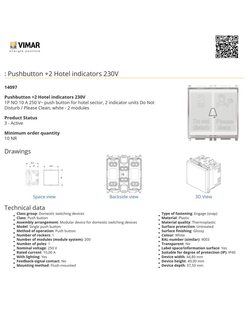Vimar 14097 quick start guide