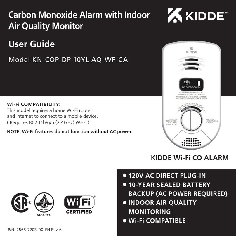 Kidde KN-COP-DP-10YL-AQ-WF-CA User manual
