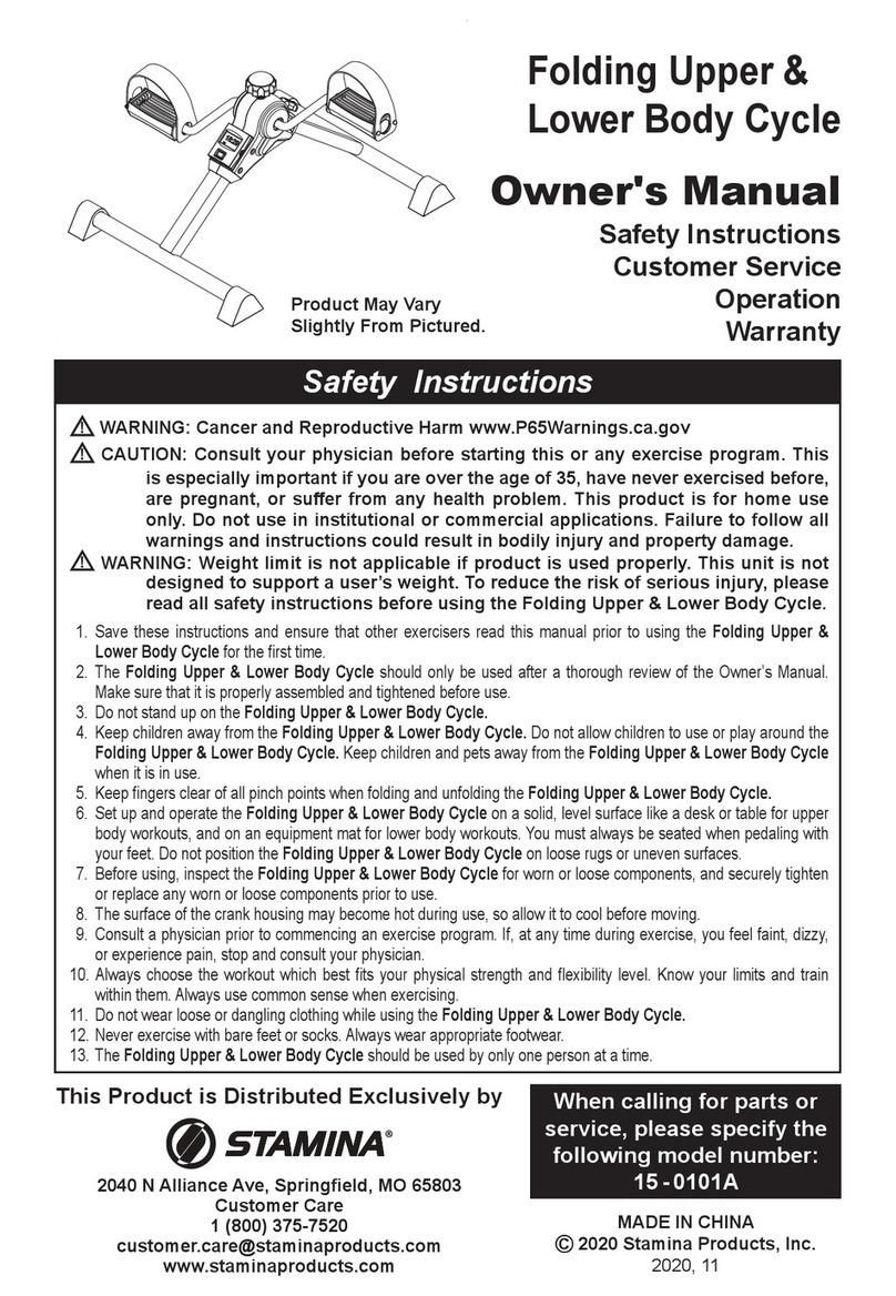 Stamina 15-0101A User manual