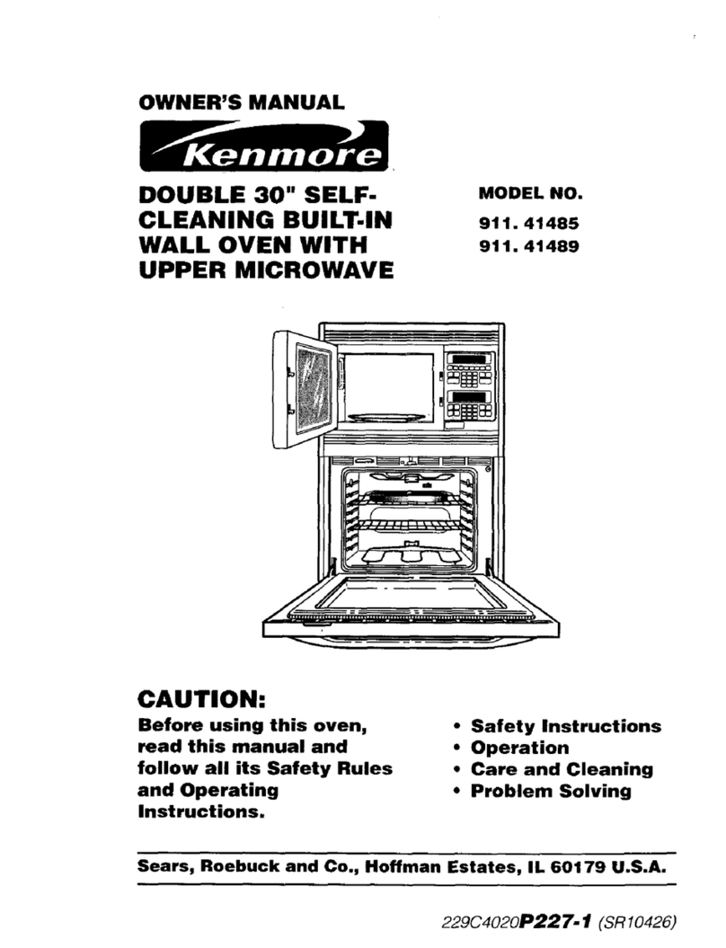 Kenmore 911. 41485 owner's manual