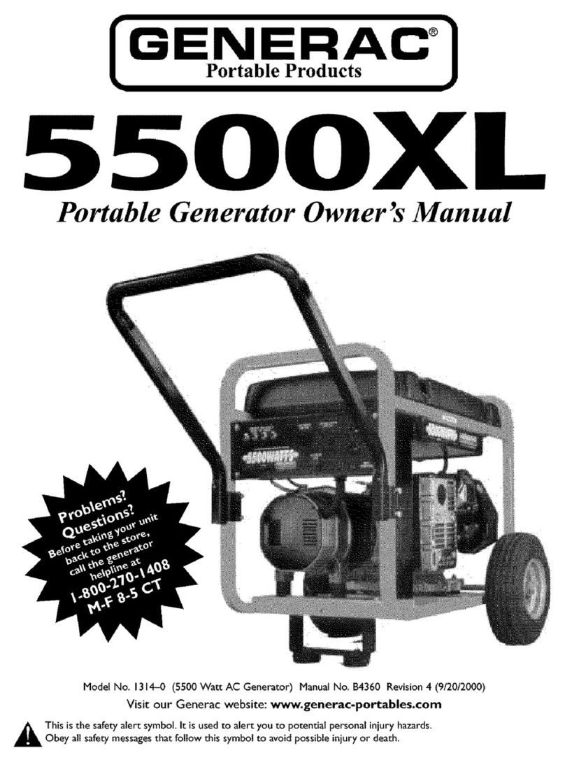 Generac Power Systems 5500XL User manual