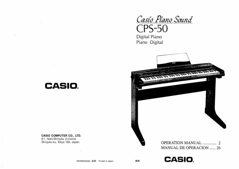 Casio Piano Sound CPS-50 User manual
