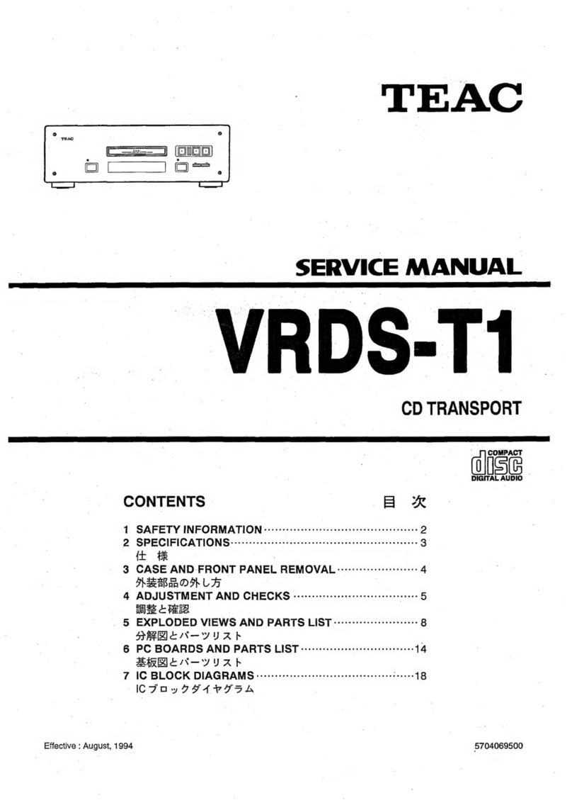 Teac VRDS-T1 User manual