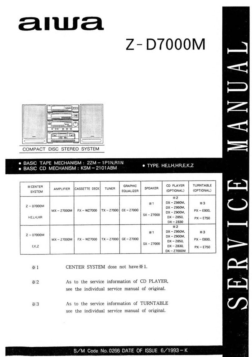 Aiwa Z-D7000M User manual