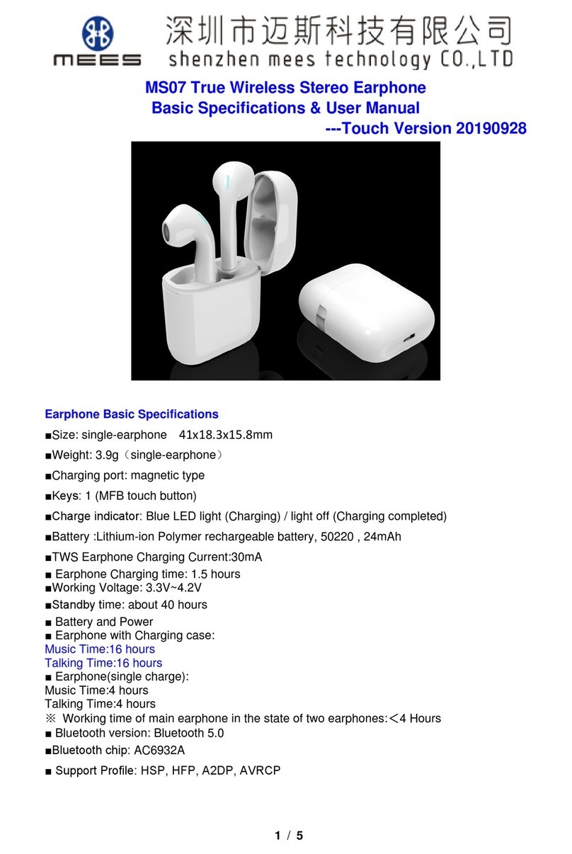 Mees MS07 User manual