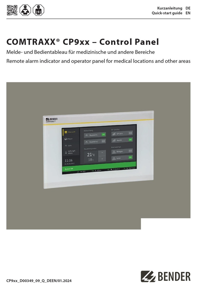 Bender COMTRAXX CP9 Series User manual