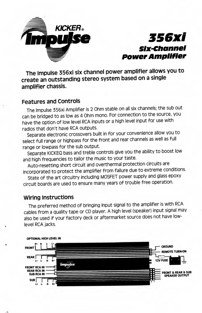 Stillwater Designs Kicker Impulse 356xi manual