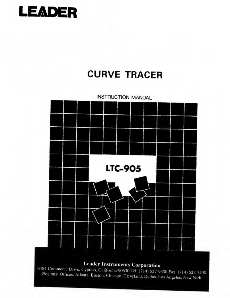 Leader LTC-905 instruction manual
