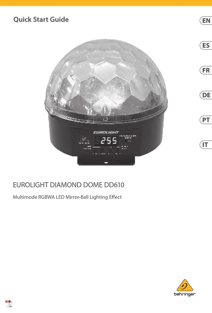 Behringer EUROLIGHT DIAMOND DOME DD610 User manual
