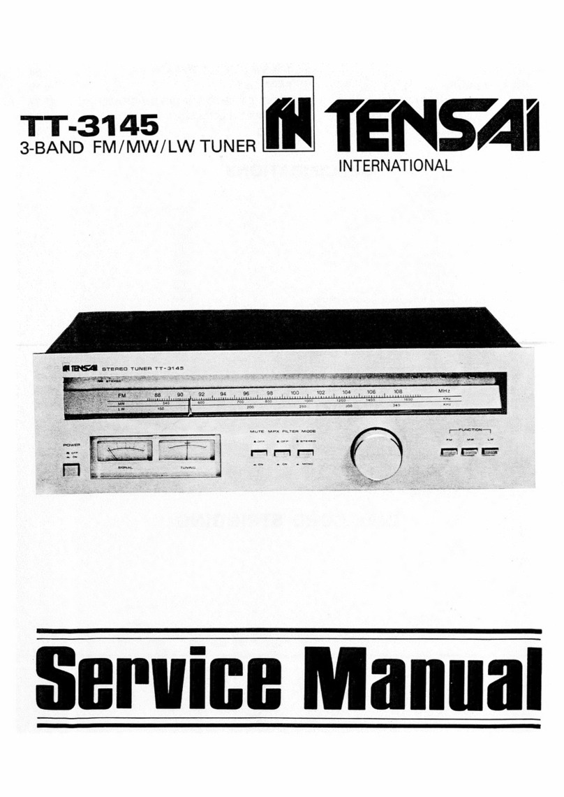 Tensai TT-3145 User manual