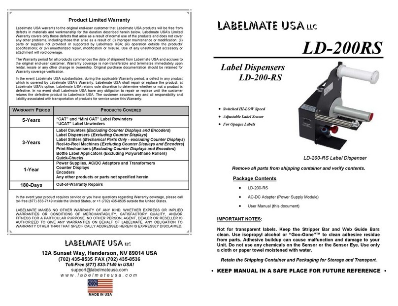 Labelmate LD-200-RS instruction manual