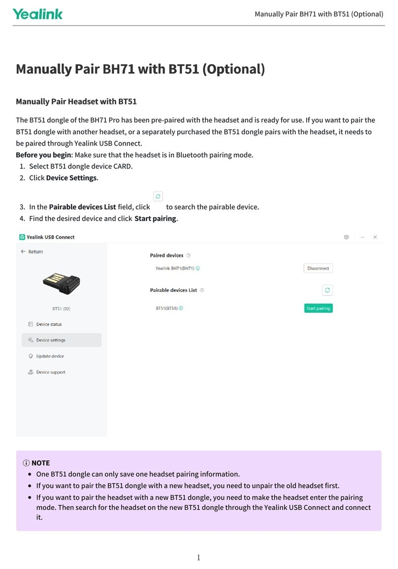 Yealink BH71 manual