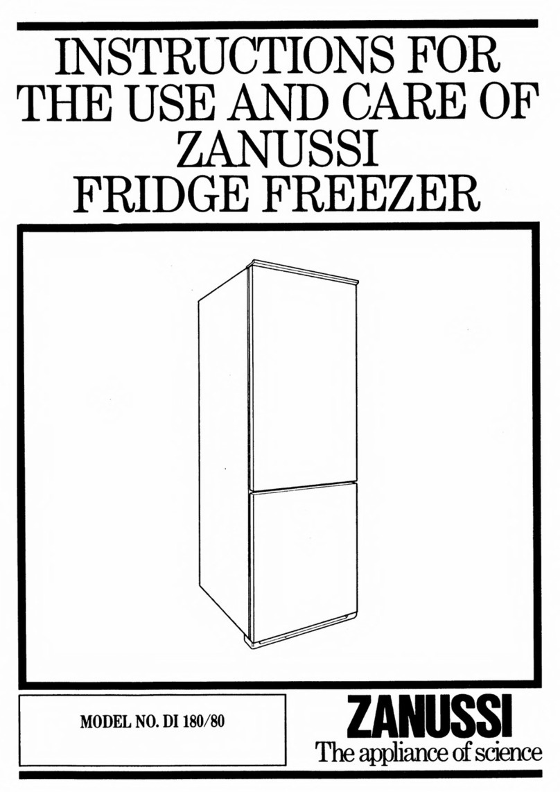 Zanussi DI 180/80 Instructions for the use and care