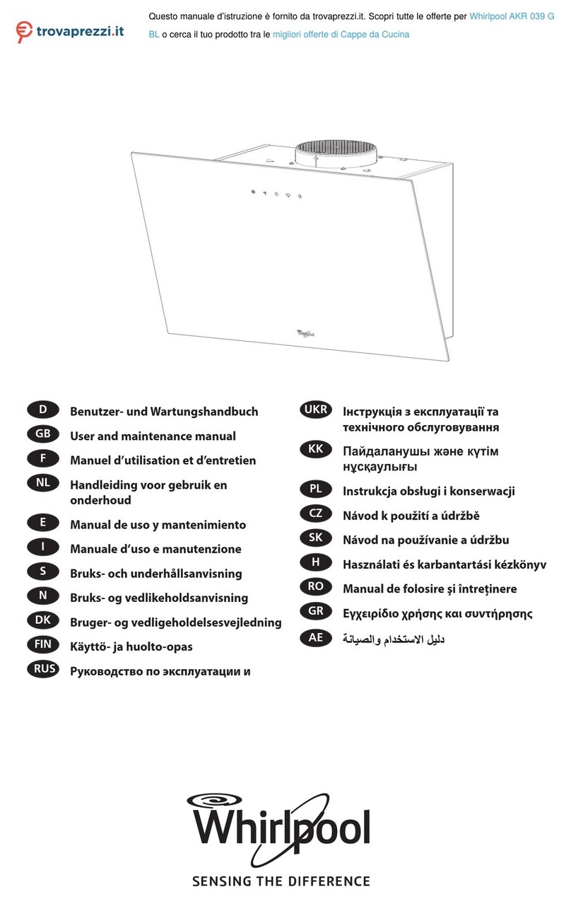 Whirlpool AKR 039 G BL Operating instructions
